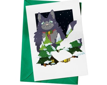 Jólakötturinn the Yule Cat • Holiday Greeting Cards