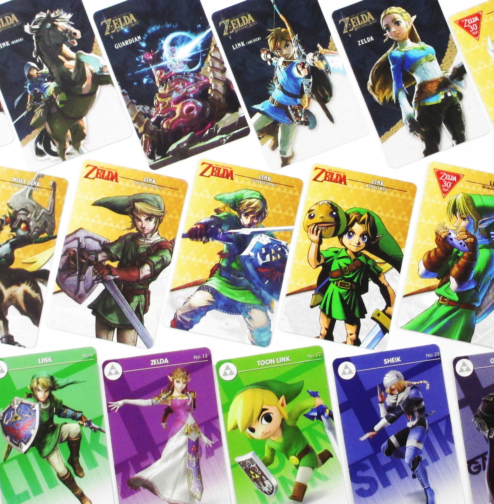 Complete Set All 25 w/ Case All 25 Zelda amiibo Cards Set Etsy