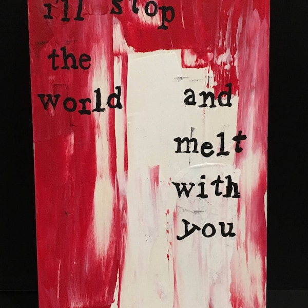 Ill Stop the World and Melt With You - Etsy - Ill Stop The World And Melt With You Movie
