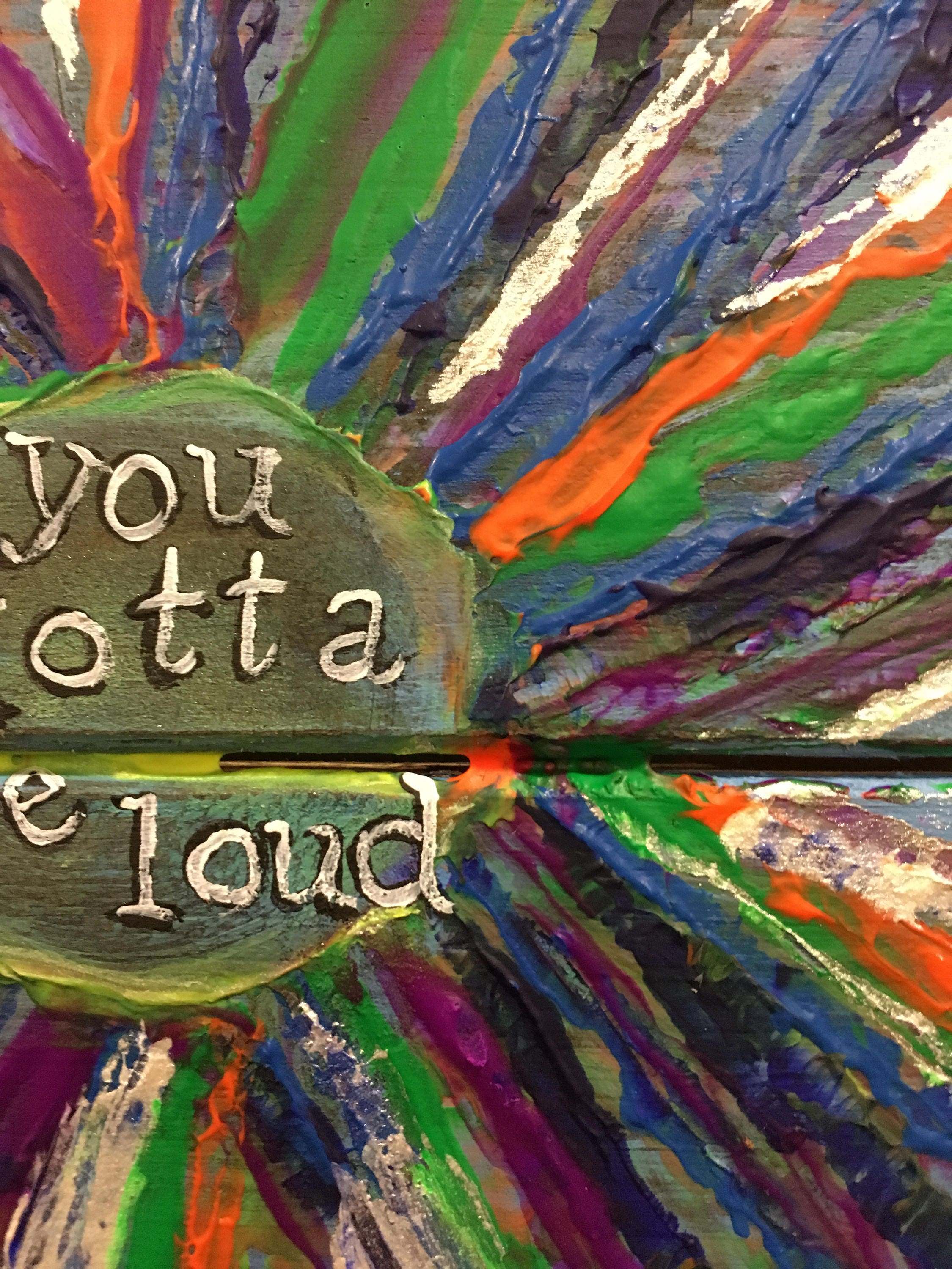 Matilda the Musical You Gotta Be Loud Song Lyrics on Canvas Etsy