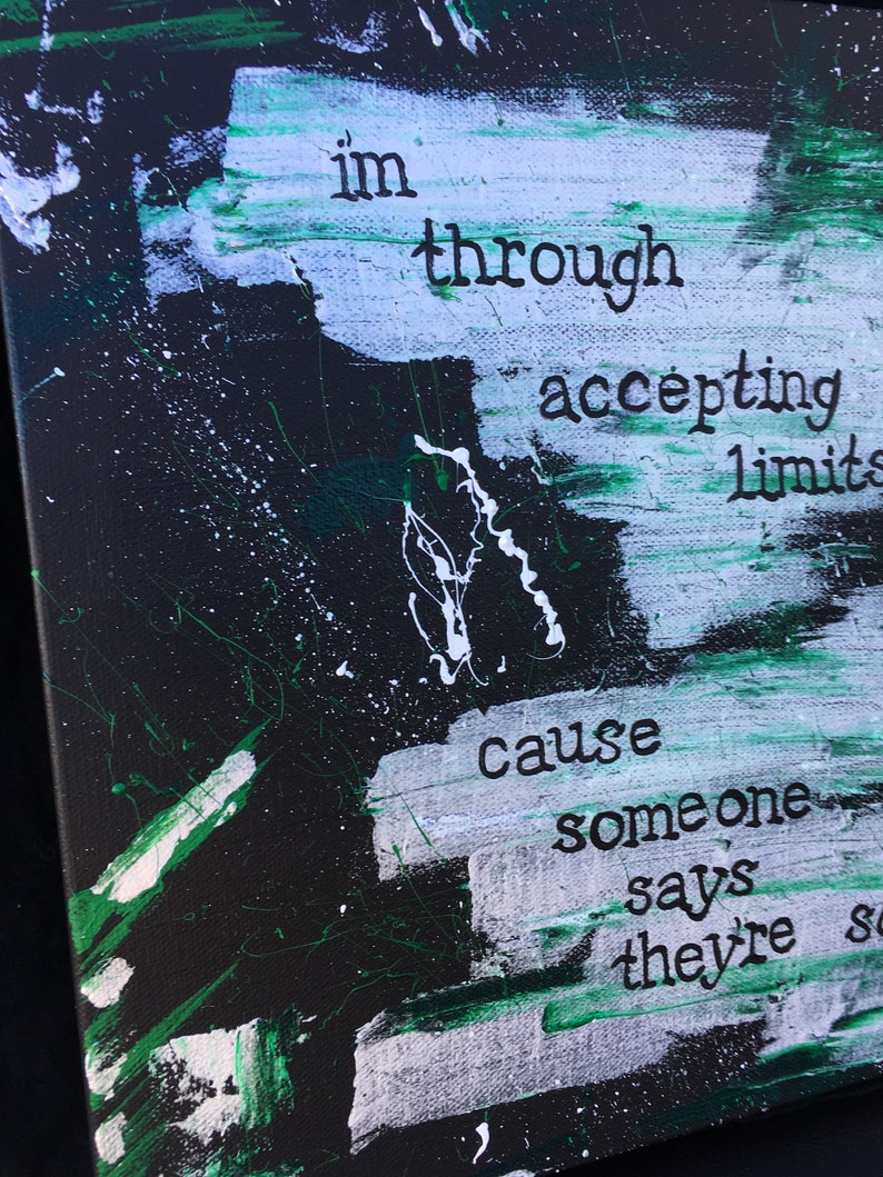 Wicked The Musical Defying Gravity Lyrics Elphaba Broadway Art | Etsy