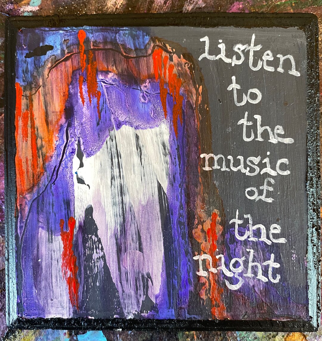Phantom of the Opera Lyric Painting Listen to the Music of - Etsy