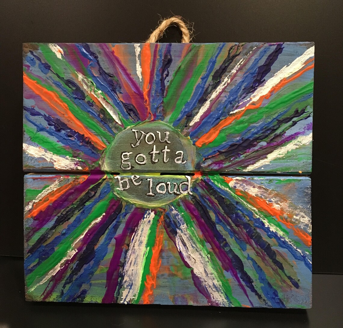 Matilda the Musical You Gotta Be Loud Song Lyrics on Canvas Etsy