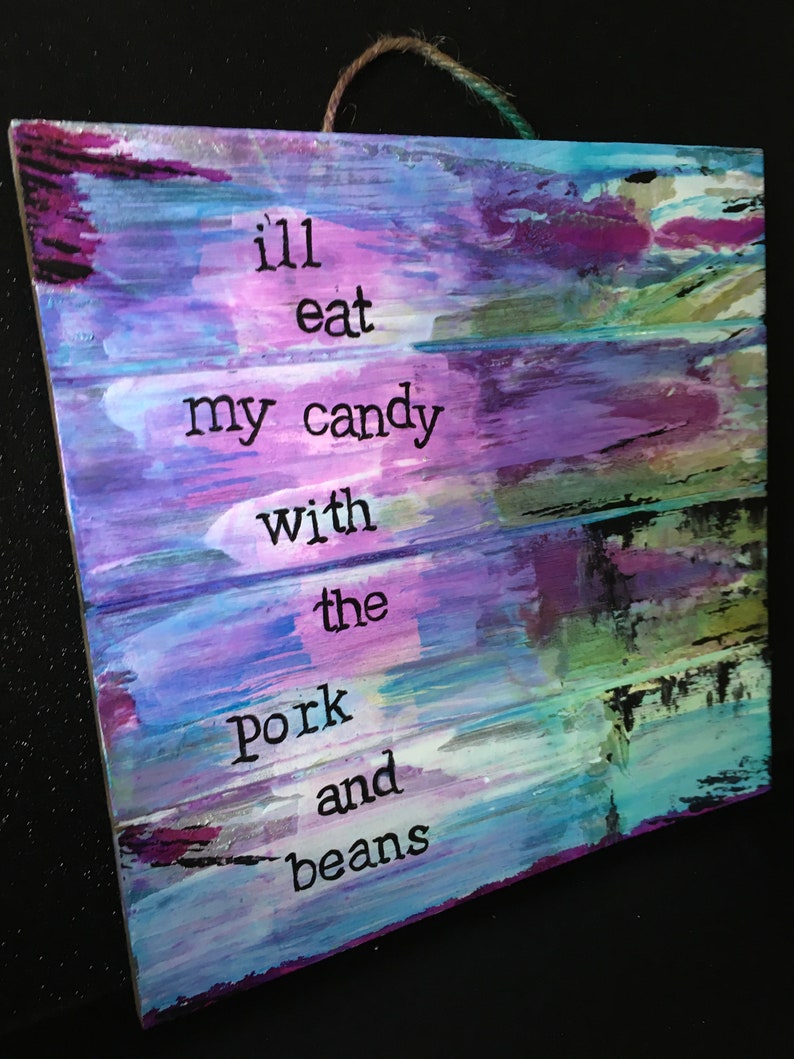 Weezer Lyrics Gift Pork And Beans Hand Painted Art Ill Eat My Etsy