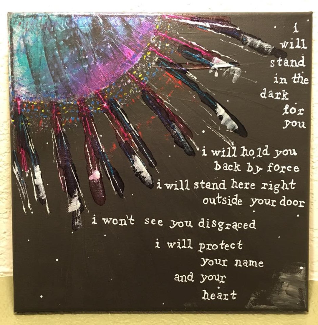 The Great Comet Song of 1812 Lyric Painting Sonya Alone Song Etsy