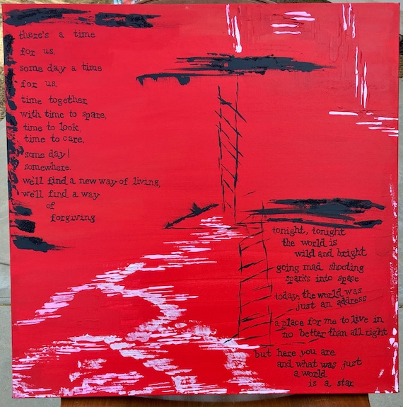 West Side Story Broadway Art Gift Somewhere And Tonight Etsy West Side Story Broadway Art Gift Somewhere And Tonight Etsy