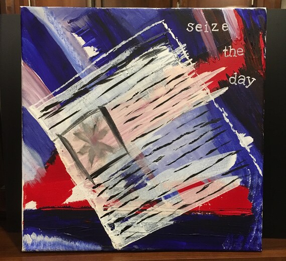 Newsies Broadway Lyric Painting Seize The Day Lyrics On Etsy