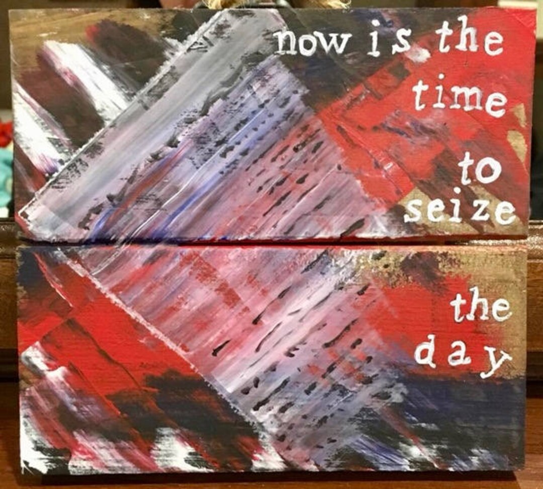 Newsies Seize The Day Song Lyrics On Canvas Jeremy Etsy
