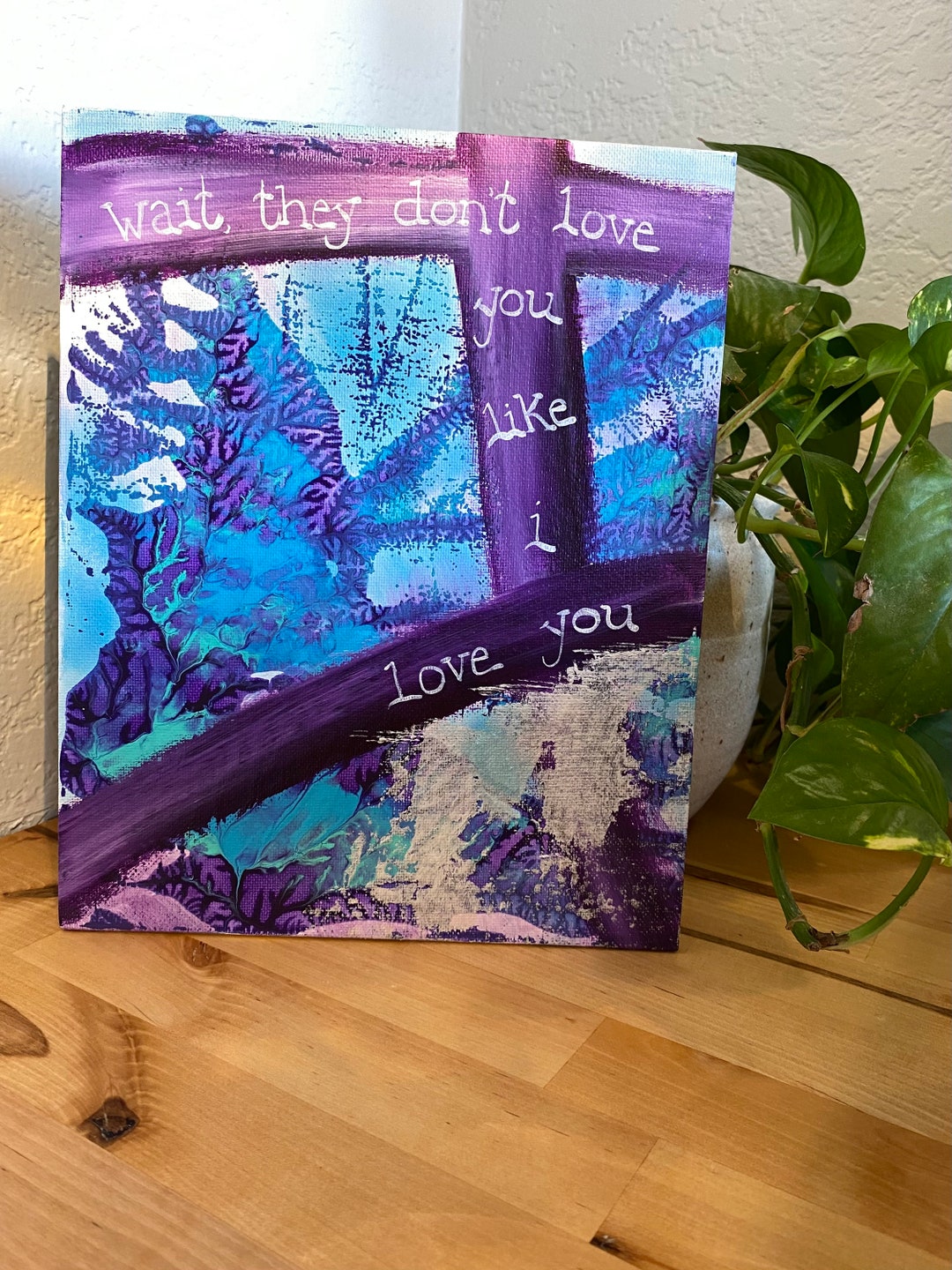 Girl Rock Music Art Wait They Don't Love You Like I Love - Etsy