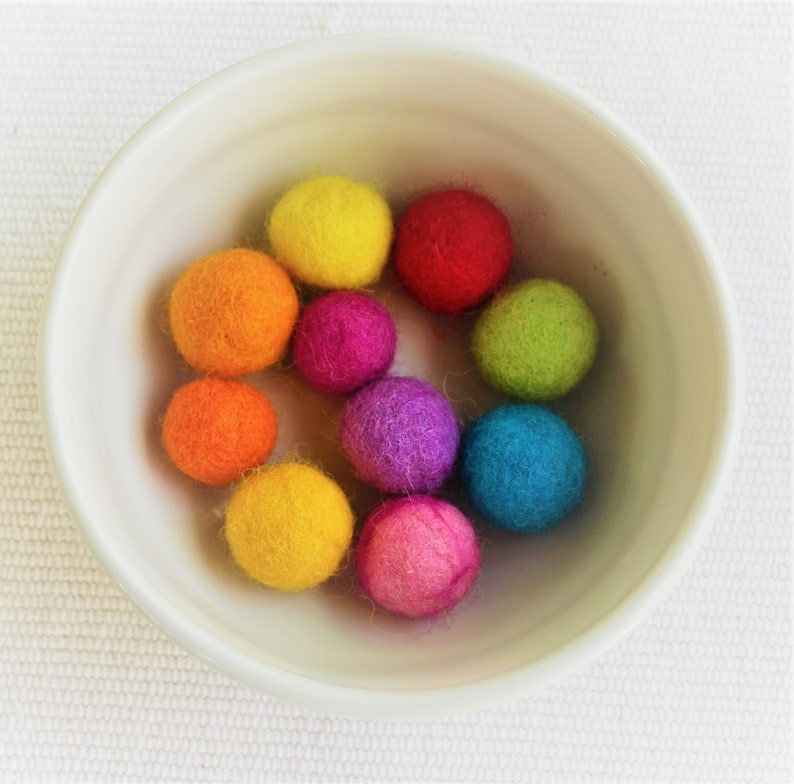 Cat Toy Balls / Hand Made 100 Wool Felted Cat Toys / Includes Etsy