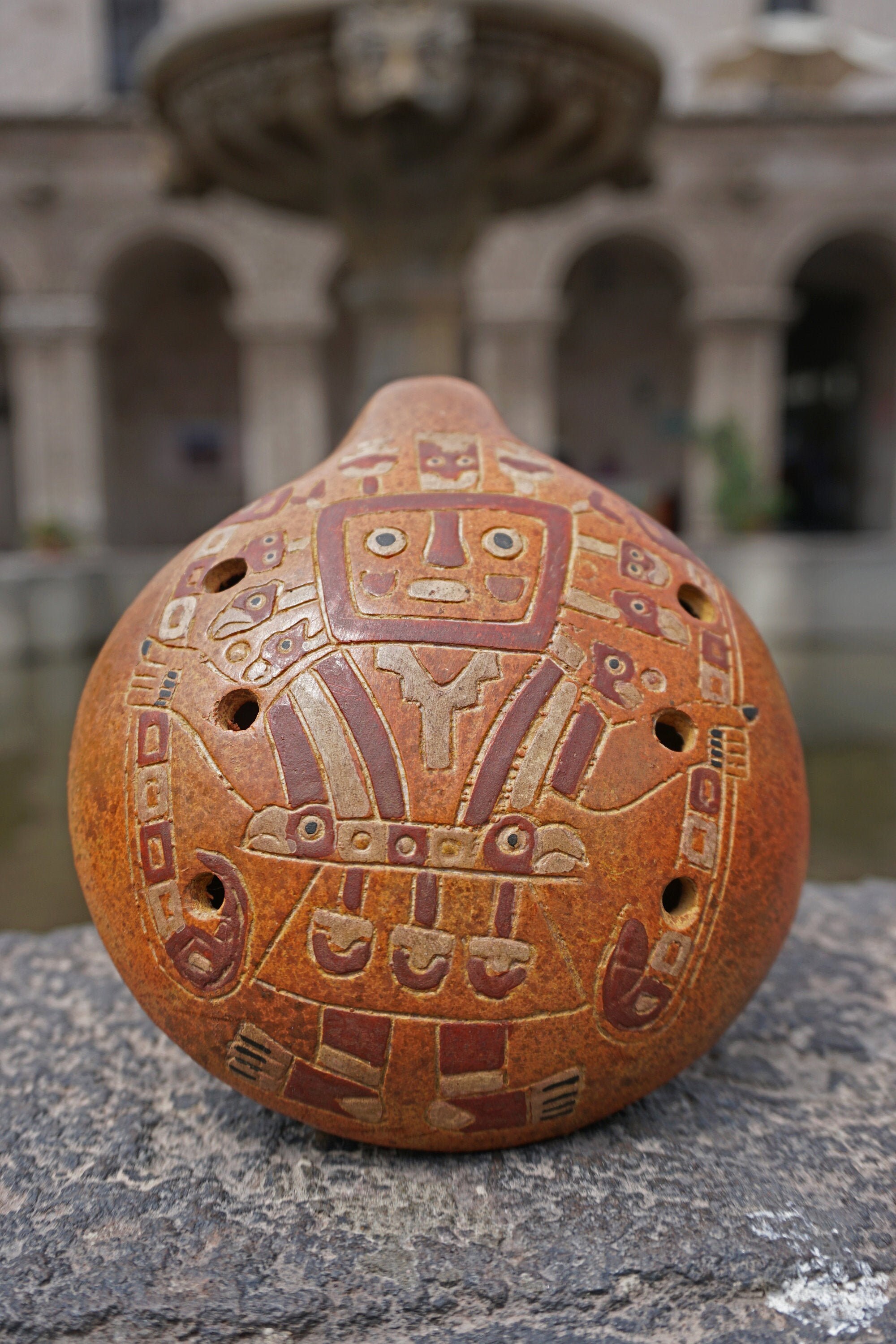 Peruvian Viracocha Ocarina / Ocarina Clay Whistle Flute Andean Etsy UK