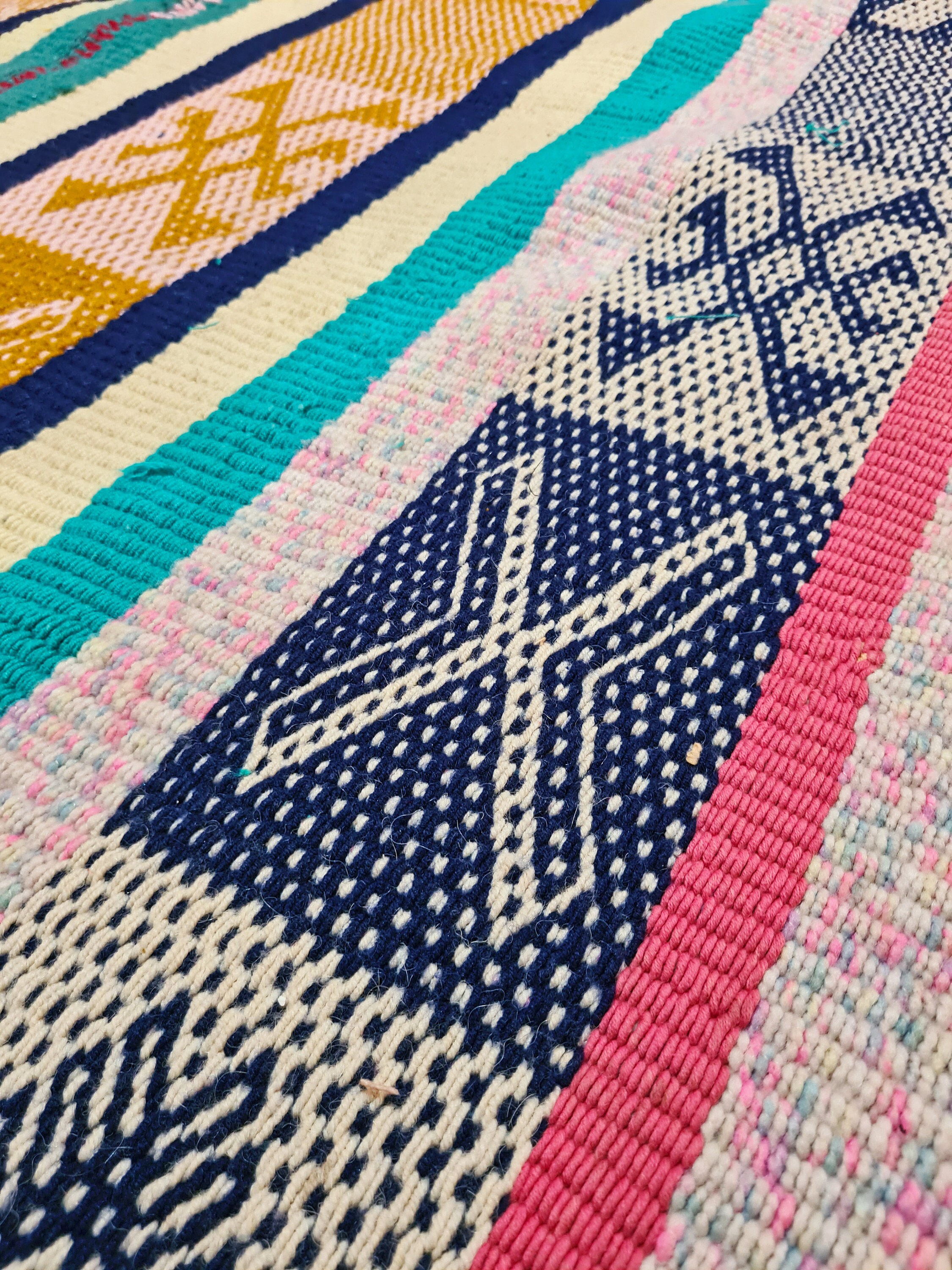 Peruvian Colorful Blanket / Carpet / Rug / Frazada / Handmade Etsy