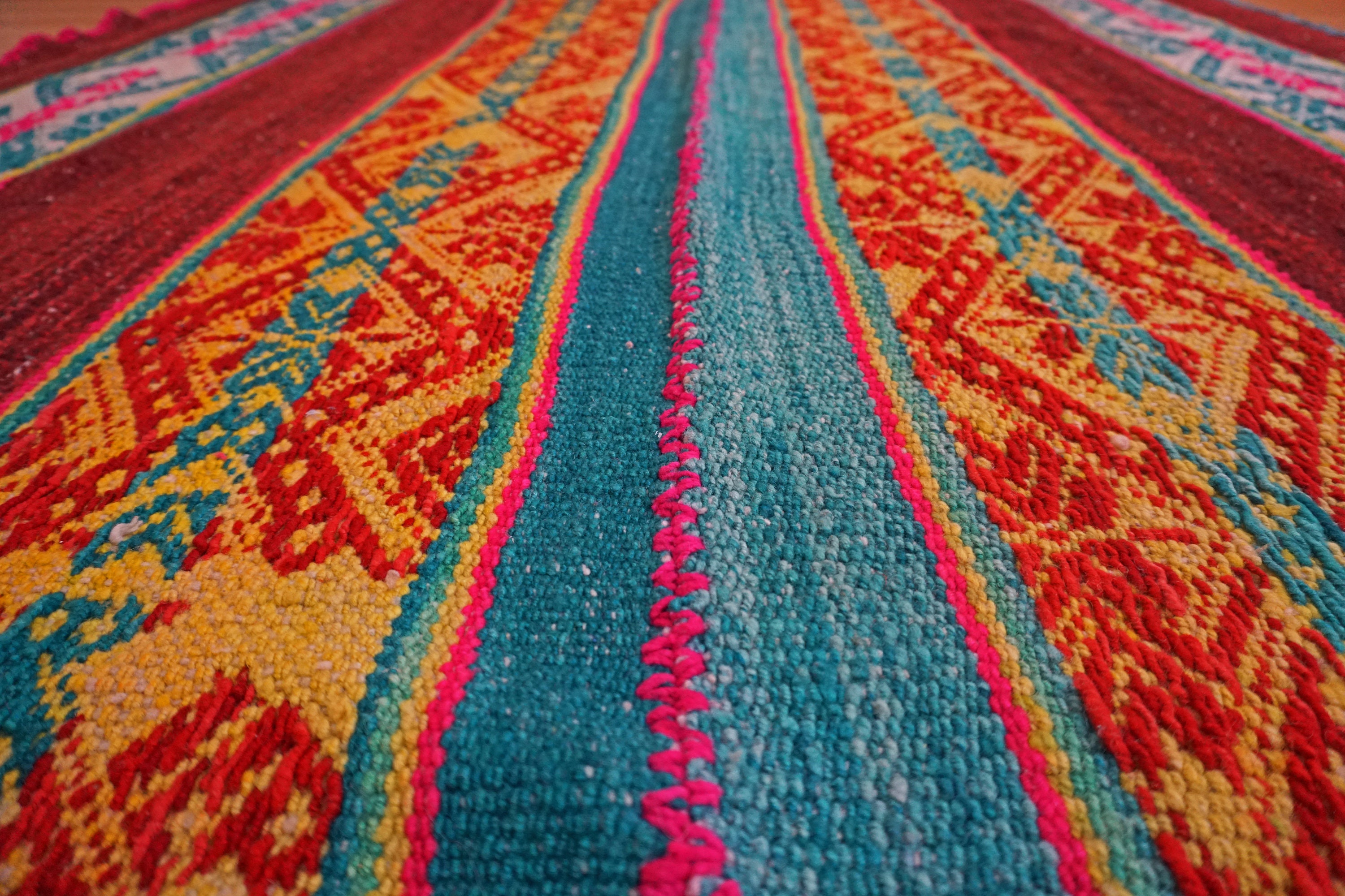 Peruvian colorful blankets / carpet / Rug / Frazada / Handmade Etsy
