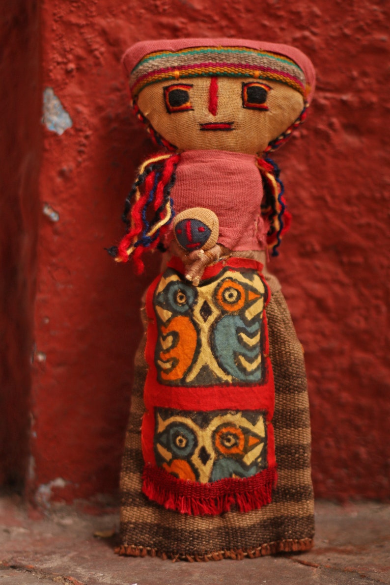 Pair of Peruvian Chancay Dolls / Peruvian Textiles / | Etsy