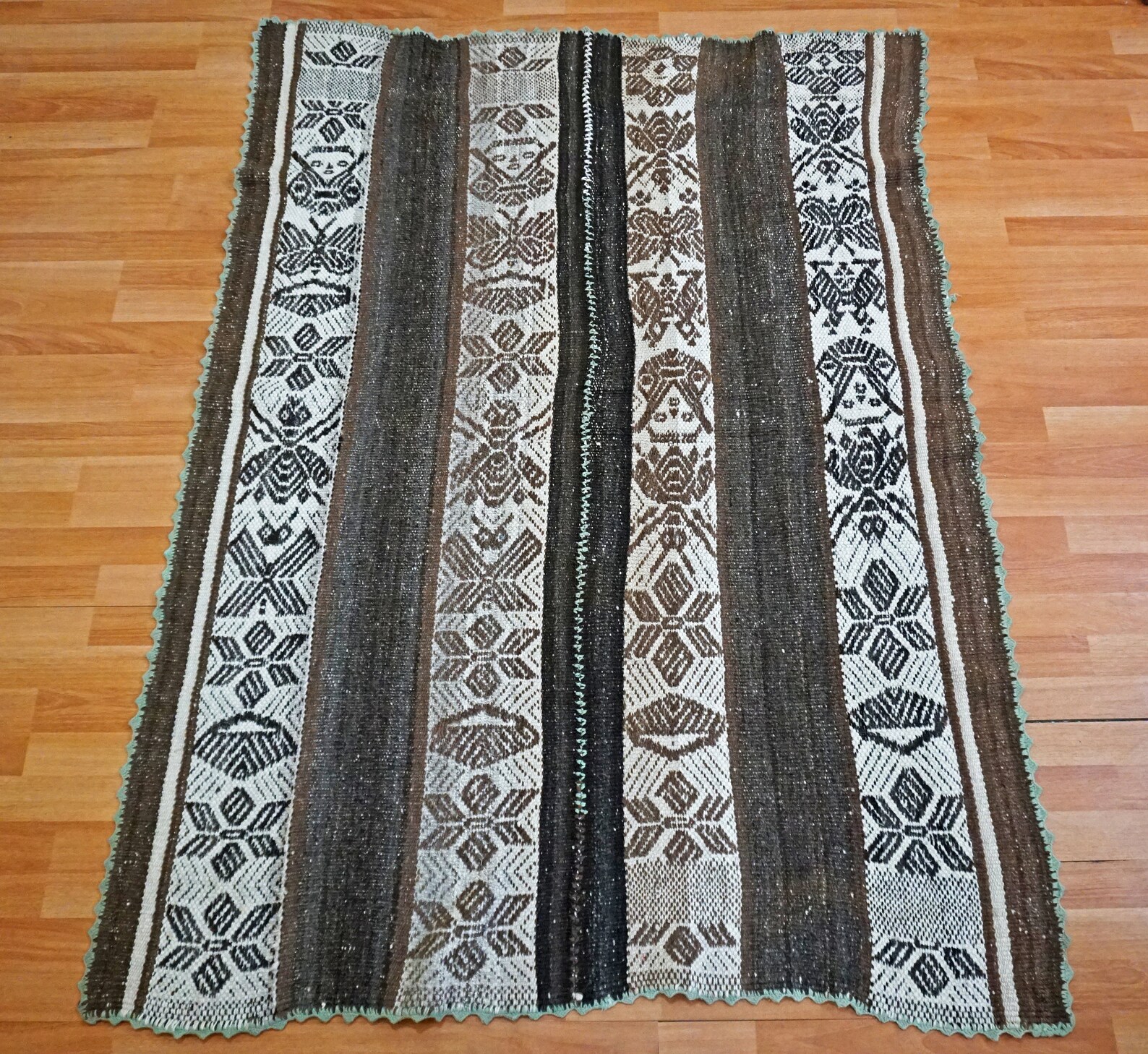 Peruvian Blanket Made of Alpaca Wool / Carpet / Rug / Frazada Etsy