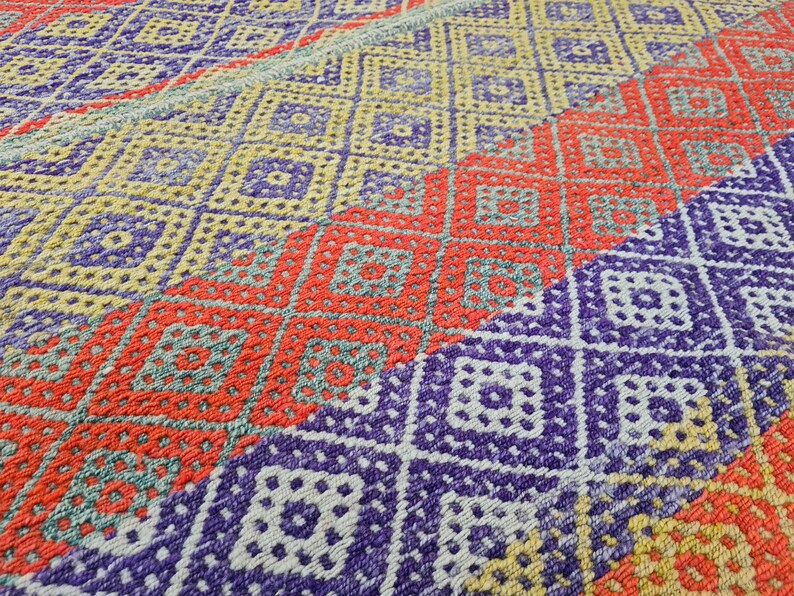 Peruvian Colorful Blanket / Carpet / Rug / Frazada / Handmade Etsy