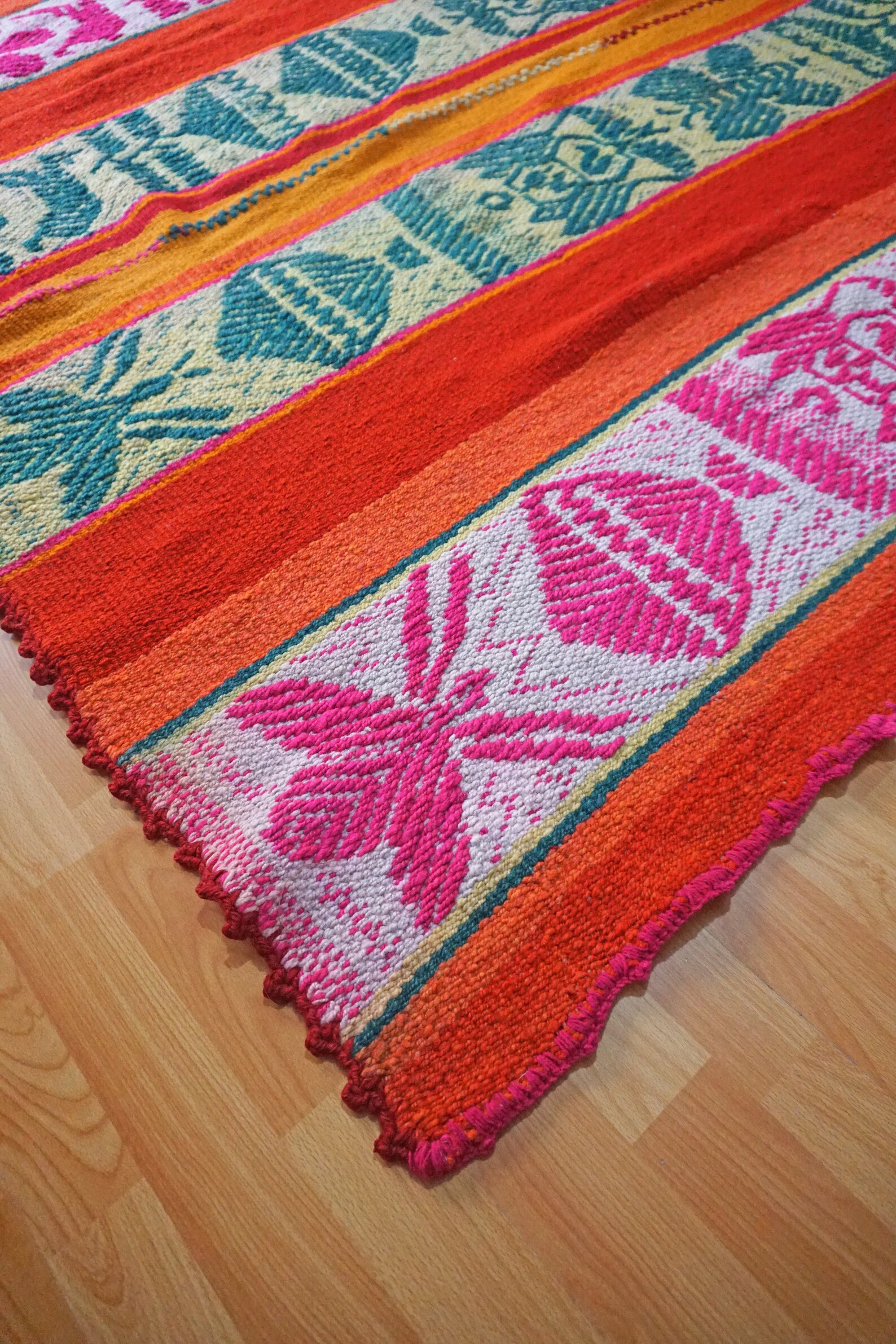 Peruvian colorful blanket / peruvian patterns / carpet / Rug / Etsy