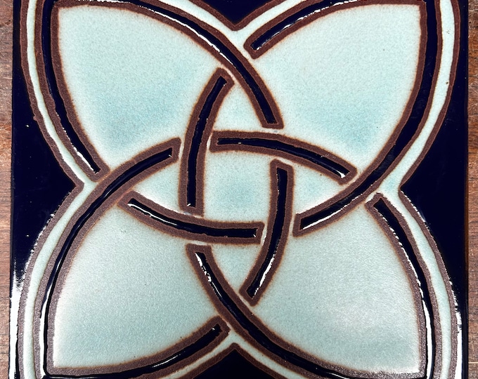 Decorative Celtic Hand-Painted 6x6 Tiles.Indoor or outdoor installation. Pool Safe.