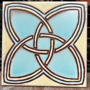 Decorative Celtic Hand-Painted 6x6 Tiles.Indoor or outdoor installation. Pool Safe.