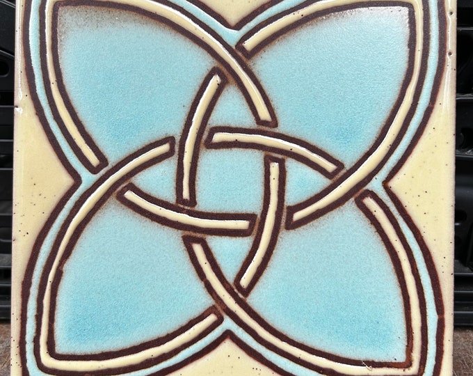 Decorative Celtic Hand-Painted 6x6 Tiles.Indoor or outdoor installation. Pool Safe.