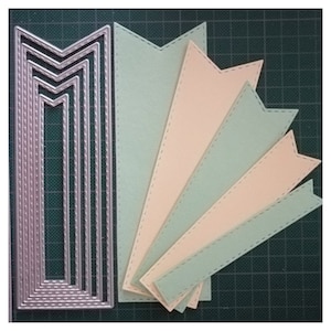 Cadre rectangulaire d’étiquette Métal cutting Die, papier craft cutting die, pochoir, scrapbooking dies, fabrication de cartes de bricolage, die cut