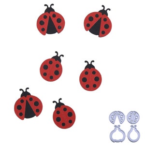 Coccinella metallo taglio stampo, carta artigianato taglio stampo, stencil, scrapbooking stampi, fai da te carta fai-da-te, fustellatura