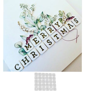 Alphabet Lettres Métal Découpe Matrices Pochoir Scrapbooking DIY Album Tampon Papier Carte Gaufrage