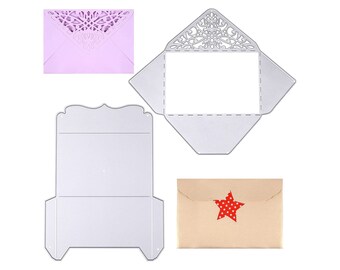 2pcs Envelopes die cuts  card making, paper crafting, scrapbooking, die cutting,  steel, stitched edge
