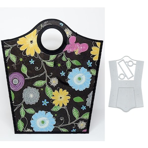 Tragbare Geschenktasche Stanzformen Papier basteln Schablone Scrapbooking Dies DIY Karten machen Die Cut