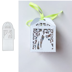 3D Scatola di nozze fustella tagli Stampo Artigianato Stampo Stencil per diy Scrapbooking Carte Goffratura Lama Coltello Stampo