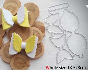 Bow Die Set, card making, paper crafting, scrapbooking, die cutting,  steel, stitched edge