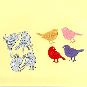 Birds Metal Cutting Die, Paper Craft Cutting Die, Stencil, Scrapbooking Dies, Fai-da-te, Die Cut
