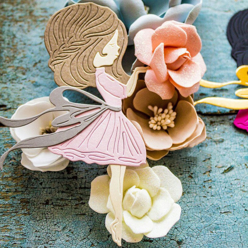 Cute Dress Girl Metal Cutting Die,paper Craft Cutting Die, Stencil ...