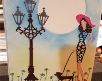 Lamp Post Metal Cutting Die,Paper Craft Cutting Die, Stencil,Scrapbooking Dies,DIY Card Making,Die Cut