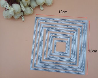 8pcs / set marco metal corte die, papel craft corte die, plantilla, chatarra dies, fabricación de tarjetas DIY, corte de troquel