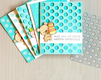 Metalowa wykrojnik do cięcia Dots Frame, wykrojnik do cięcia papieru, szablon, wykrojniki do scrapbookingu, tworzenie kartek DIY, wykrojnik