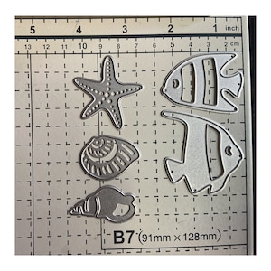 5pcs marine animals Metal Cutting Die,Paper Craft Cutting Die, Stencil,Scrapbooking Dies,DIY Card Making,Die Cut