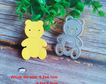 bear Metal Cutting Die,Paper Craft Cutting Die, Stencil,Scrapbooking Dies,DIY Card Making,Die Cut