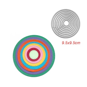 Anillo cuadrado metal corte die, papel craft corte die, plantilla, scrapbooking dies, DIY card making,Die Cut