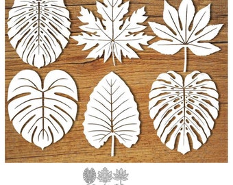 6pcs Leaves Metal Cutting Die,Paper Craft Cutting Die, Stencil,Scrapbooking Dies,DIY Card Making,Die Cut
