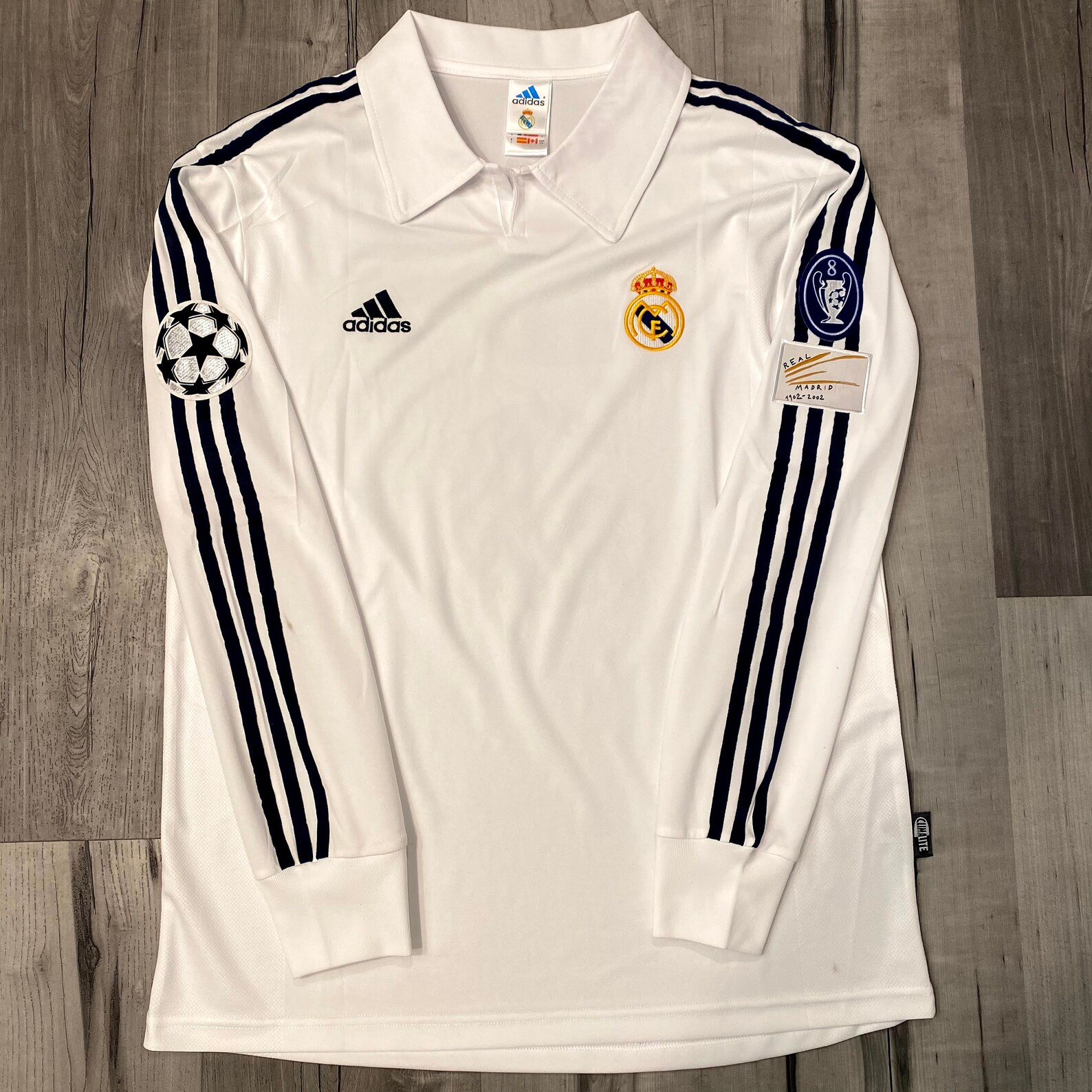 Real Madrid Zidane 2002 centenary jersey Champions League