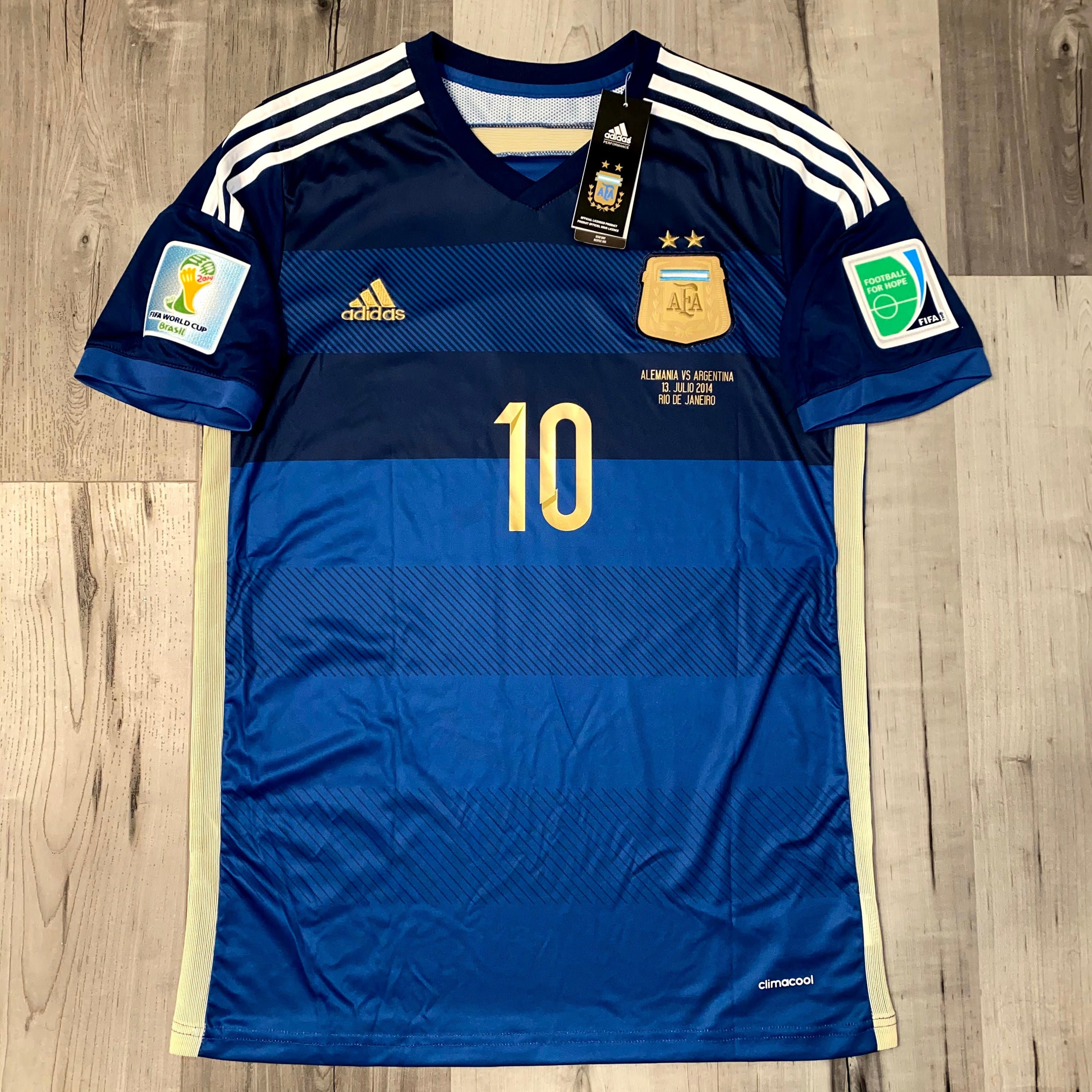 Messi 2014 World Cup Jersey Argentina Away 2014 World Cup Kit Etsy
