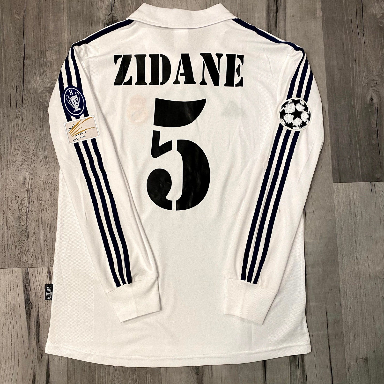 Real Madrid Zidane 2002 centenary jersey Champions League