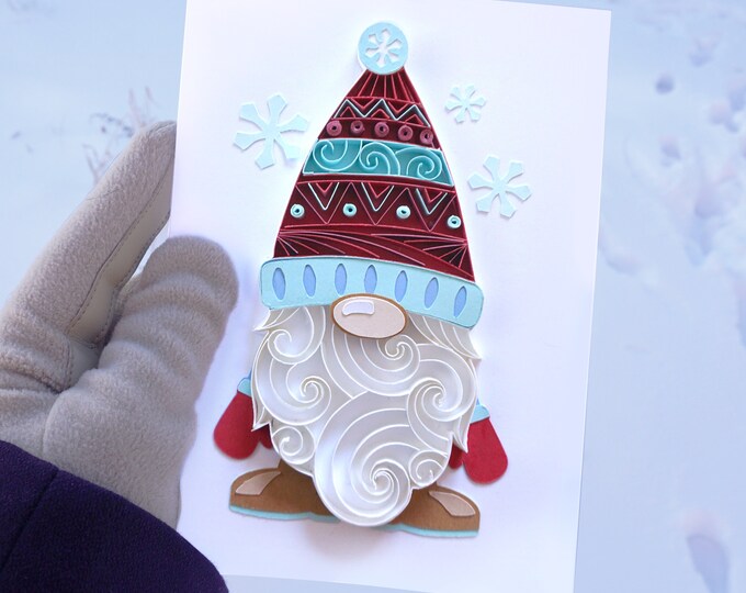 Gnome Quilled Art Etsy