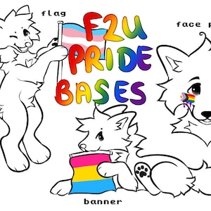 PRIDE canine furry - base / lineart