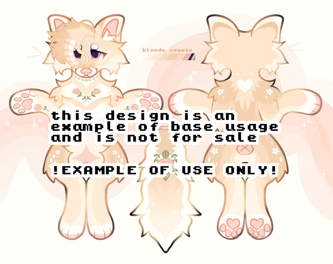 Back and Front Reference Sheet - Base / Lineart - Etsy