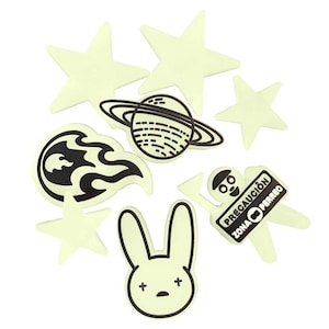 BEST SELLER bad Bunny Shoe Charms Glow in the Dark Complete Set 8