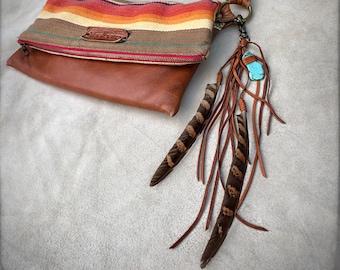 Bag Tassel, Accessory for Handbag, Tassel for Bags, Hippie Handbag, Clip for Bag, Bohemian Handbag, Fringe Handbag, Leather Tassel Accessory