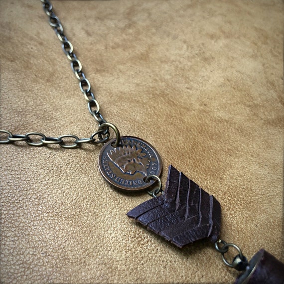 Quill Jewelry, Quill Necklace, Indian Head Cent, Hair Necklace, Porcupine Necklace, Porcupine Quill, Native American Inspired, Porcupine - .br Quill Jewelry, Quill Necklace, Indian Head Cent, Hair Necklace, Porcupine Necklace, Porcupine Quill, Native American Inspired, Porcupine - .br