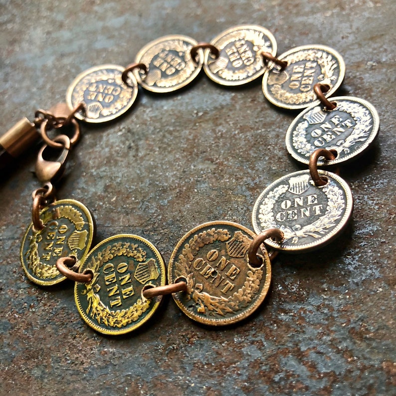 Western Bracelet, Indian Head Penny, Southwest Bracelet, Indian Head Cent, Jewelry Western, Fringe Bracelet, Bracelet Coins, Penny Bracelet image 4